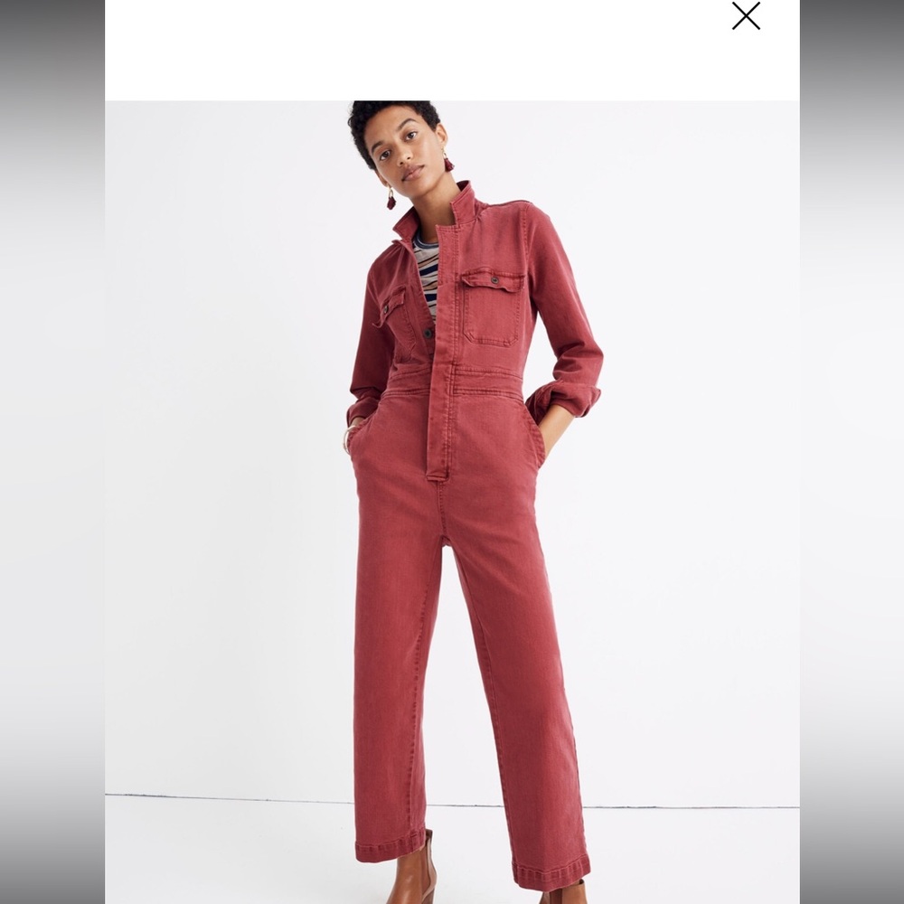 Madewell slim garment-dyed coverall jumpsuit